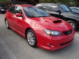 2008 Lightning Red Subaru Impreza WRX Wagon #87380899