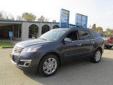 2014 Atlantis Blue Metallic Chevrolet Traverse LT AWD #87380502