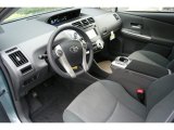 2014 Toyota Prius v Three Dark Gray Interior