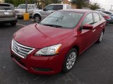 2013 Red Brick Nissan Sentra S #87380484