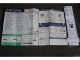 2011 Acura MDX Technology Window Sticker