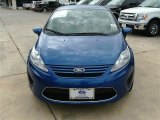 2011 Blue Flame Metallic Ford Fiesta S Sedan #87418813