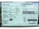 2014 Volvo XC60 T6 AWD Window Sticker