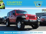 Flame Red Jeep Wrangler Unlimited in 2009