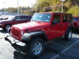 2014 Flame Red Jeep Wrangler Unlimited Sport 4x4 #87493907