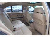 2007 BMW 7 Series 750i Sedan Rear Seat