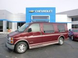 1999 Dark Carmine Red Metallic Chevrolet Express 1500 Passenger Conversion Van #87523729