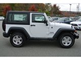 Bright White Jeep Wrangler in 2014