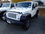 2014 Bright White Jeep Wrangler Unlimited Rubicon 4x4 #87617850