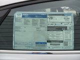 2014 Ford Fusion SE EcoBoost Window Sticker