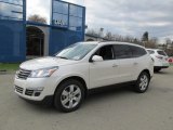 2014 White Diamond Tricoat Chevrolet Traverse LTZ AWD #87714004