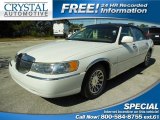 Vibrant White Lincoln Town Car in 2002