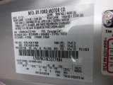 2012 Mustang Color Code for Ingot Silver Metallic - Color Code: UX