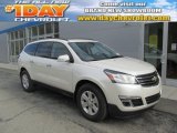 2014 White Diamond Tricoat Chevrolet Traverse LT AWD #87789814