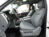 2013 Ford F150 Lariat SuperCrew 4x4 Steel Gray Interior