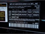 2014 Mercedes-Benz GL 550 4Matic Info Tag