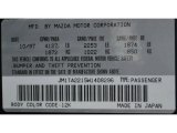 1998 Millenia Color Code for Rainforest Green Pearl - Color Code: 12K