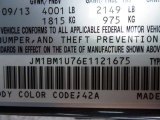 2014 MAZDA3 Color Code for Meteor Gray Mica - Color Code: 42A