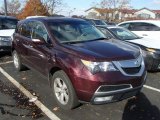 2011 Dark Cherry Pearl Acura MDX Technology #87865316