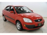 2006 Tropical Red Kia Rio LX Sedan #87865204