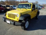 2008 Detonator Yellow Jeep Wrangler Unlimited X 4x4 #87864606