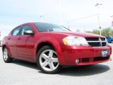 2008 Inferno Red Crystal Pearl Dodge Avenger SXT #8647372