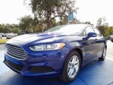 2014 Deep Impact Blue Ford Fusion SE EcoBoost #87910812
