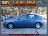 2010 Newport Blue Pearl Subaru Impreza 2.5i Premium Wagon #87910801