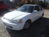 Frost White Honda Civic in 1997