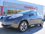 2013 Metallic Slate Nissan LEAF SL #87911043