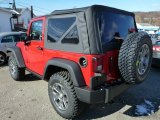 Flame Red Jeep Wrangler in 2014