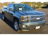 2014 Blue Granite Metallic Chevrolet Silverado 1500 LT Double Cab #87911196