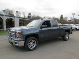 2014 Blue Granite Metallic Chevrolet Silverado 1500 LT Double Cab 4x4 #87957783