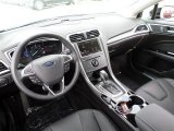 2014 Ford Fusion Hybrid Titanium Charcoal Black Interior