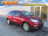 2014 Crystal Red Tintcoat Chevrolet Traverse LT AWD #88024147
