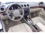 2007 Audi A4 2.0T Cabriolet Beige Interior
