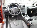 2014 Ford Fusion Titanium AWD Charcoal Black Interior