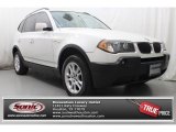 Alpine White BMW X3 in 2004