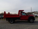 2014 Vermillion Red Ford F550 Super Duty XL Regular Cab 4x4 Dump Truck #88103656