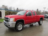 2011 Victory Red Chevrolet Silverado 2500HD LT Extended Cab 4x4 #88192470