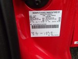 2014 F250 Super Duty Color Code for Vermillion Red - Color Code: F1