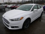 Oxford White Ford Fusion in 2014