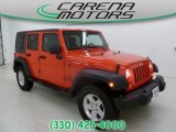 2013 Rock Lobster Red Jeep Wrangler Unlimited Sport S 4x4 #88234503