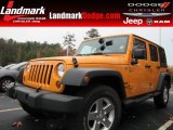 2012 Dozer Yellow Jeep Wrangler Unlimited Sport S 4x4 #88234344