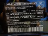 2012 GL Color Code for Obsidian Black Metallic - Color Code: 197
