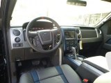 2014 Ford F150 SVT Raptor SuperCrew 4x4 Raptor Black/Blue Accent Interior