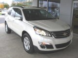 2014 White Diamond Tricoat Chevrolet Traverse LT #88255997