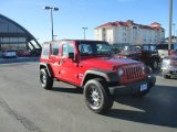 2009 Flame Red Jeep Wrangler Unlimited X 4x4 #88255878