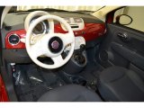 2012 Fiat 500 Pop Tessuto Grigio/Avorio (Grey/Ivory) Interior