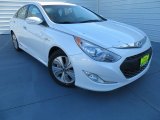 2013 Porcelain White Pearl Hyundai Sonata Hybrid Limited #88310443